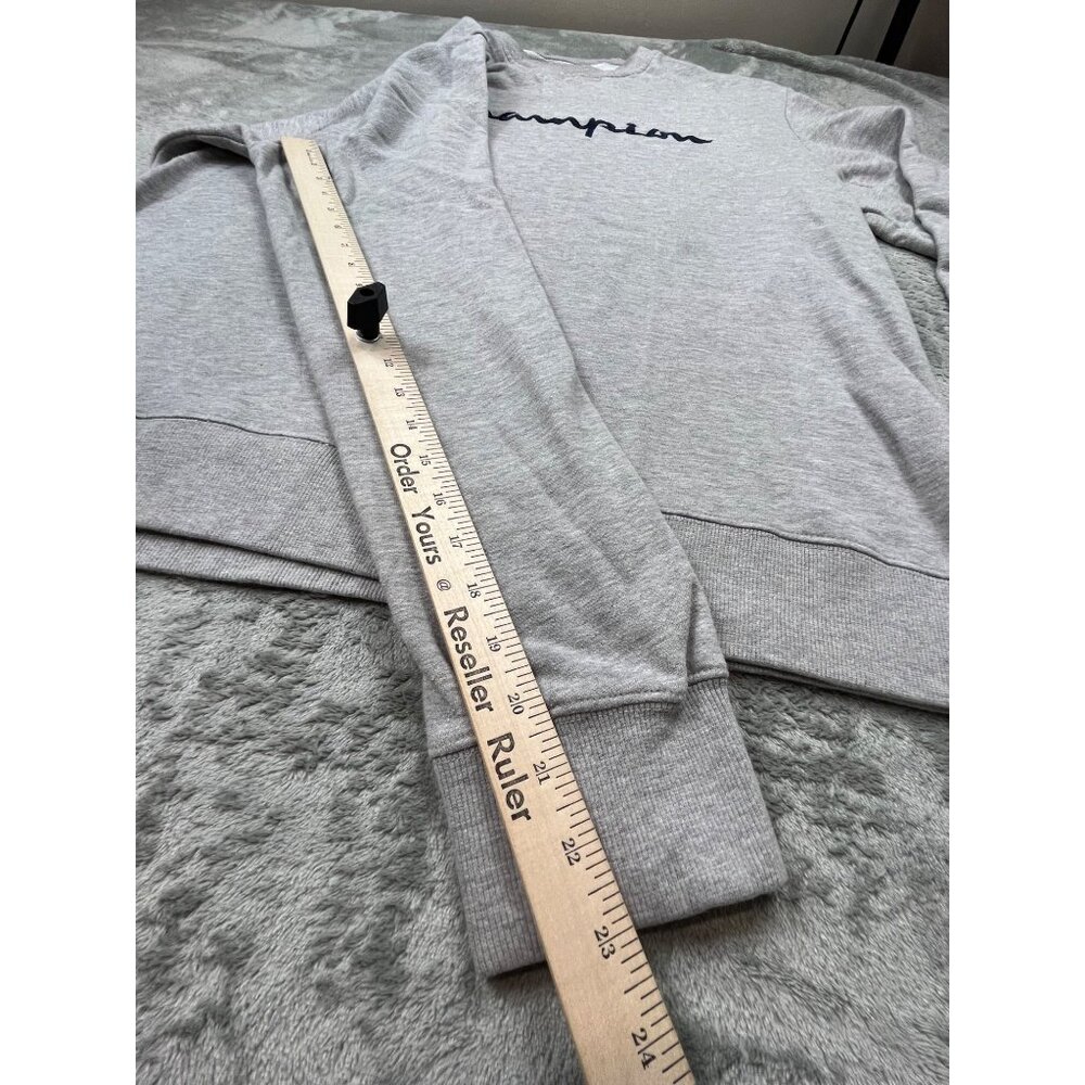 Champion Mens XL Grey Crewneck Sweatshirt Light Weight Pullover 1470782 - Picture 6 of 10